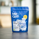 Eine Kaffeetüte Mocno Chico steht auf einem Küchentisch